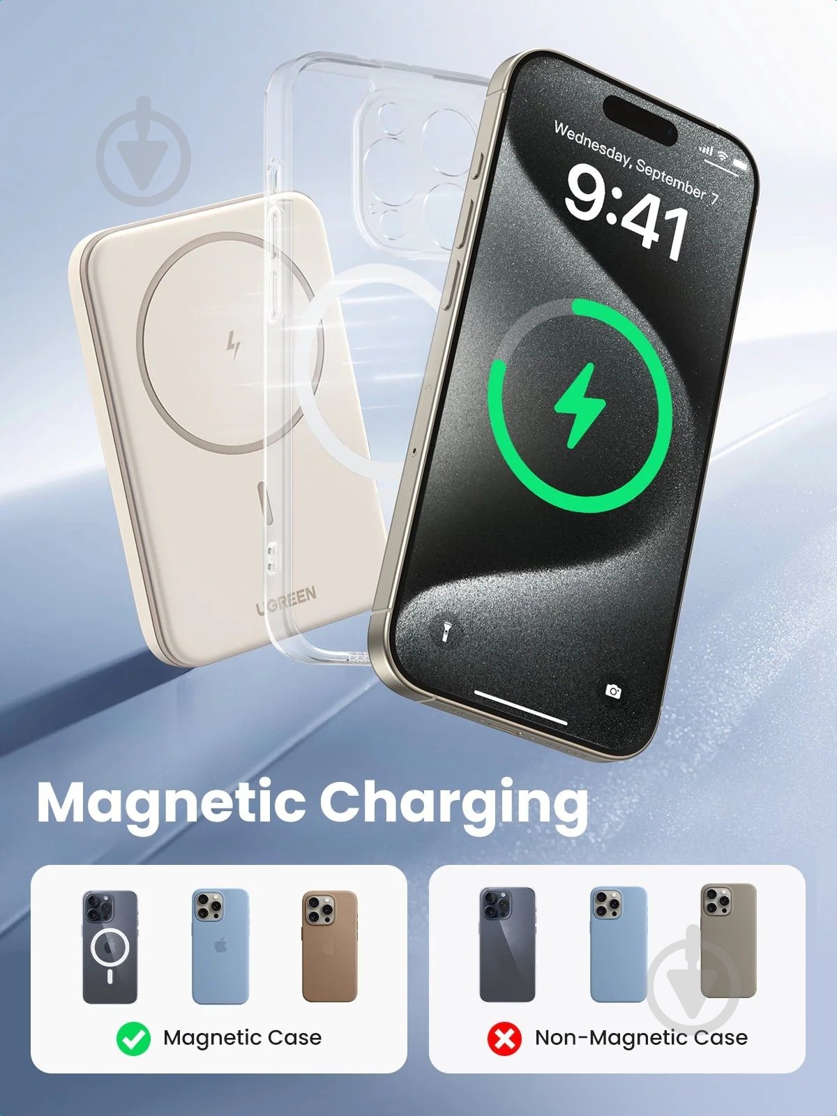 Повербанк UGREEN PB560 5000 mAh white (25207) - фото 5