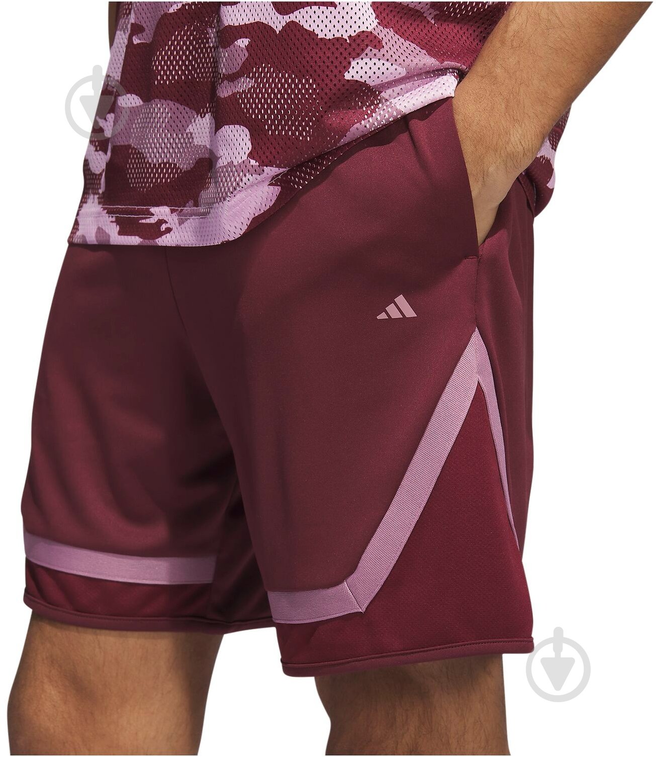 Шорты Adidas Pro Block IL2242 р. S бордовый - фото 1