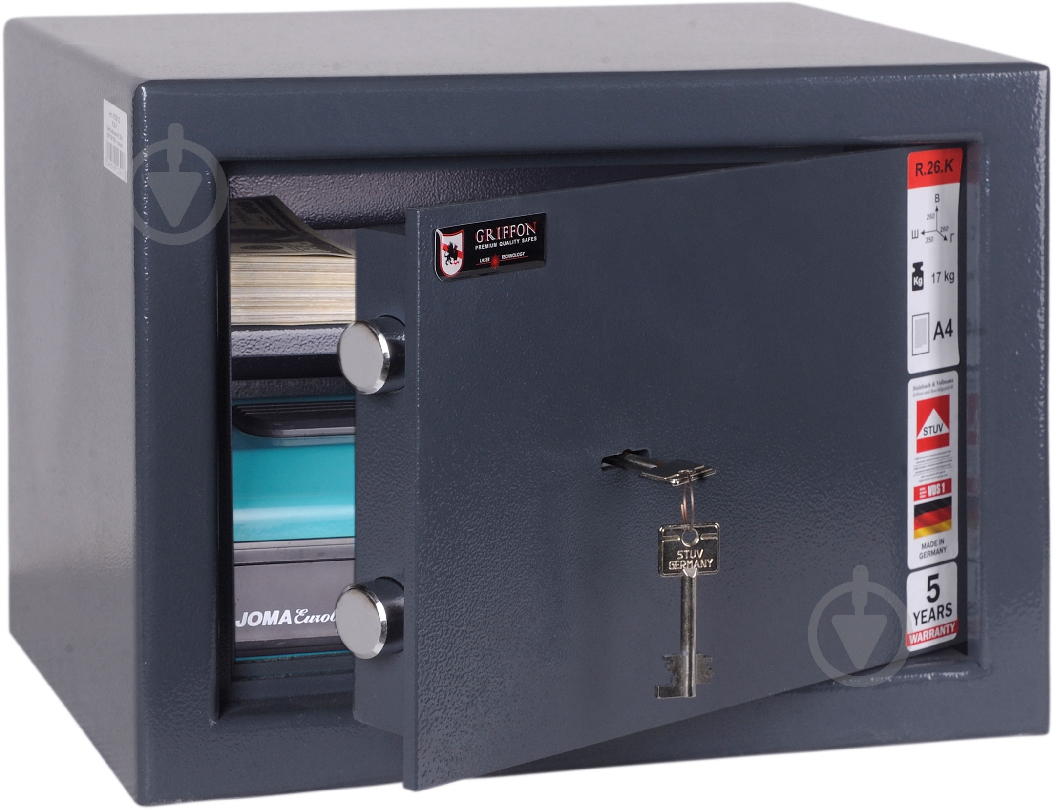 Сейф мебельный одностенный Griffon R.26.K - фото 2 Сейф мебельный одностенный Griffon R.26.K - фото 2