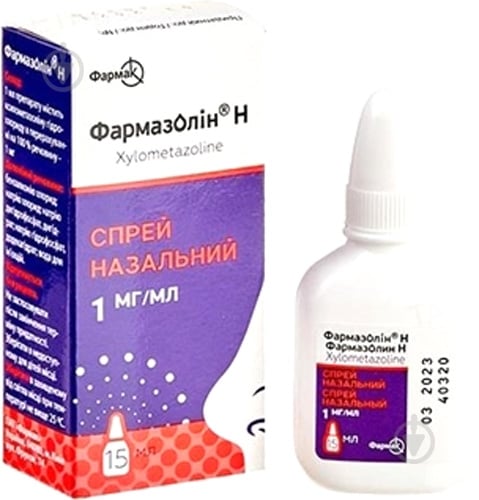 Фармазолин спрей 1 мг 15 мл - фото 1 Фармазолин спрей 1 мг 15 мл - фото 1