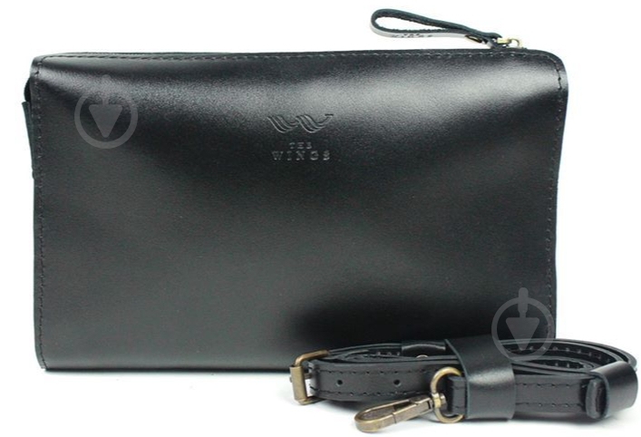 Клатч чоловічий Wings Mlatch TW-Mlatch-black-ksr чорний - фото 1 Клатч чоловічий Wings Mlatch TW-Mlatch-black-ksr чорний - фото 1