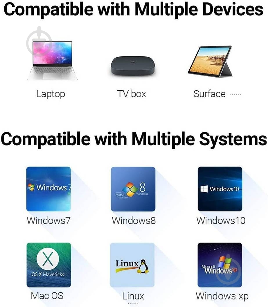 Перехідник Vention black (CEGBB) - фото 3