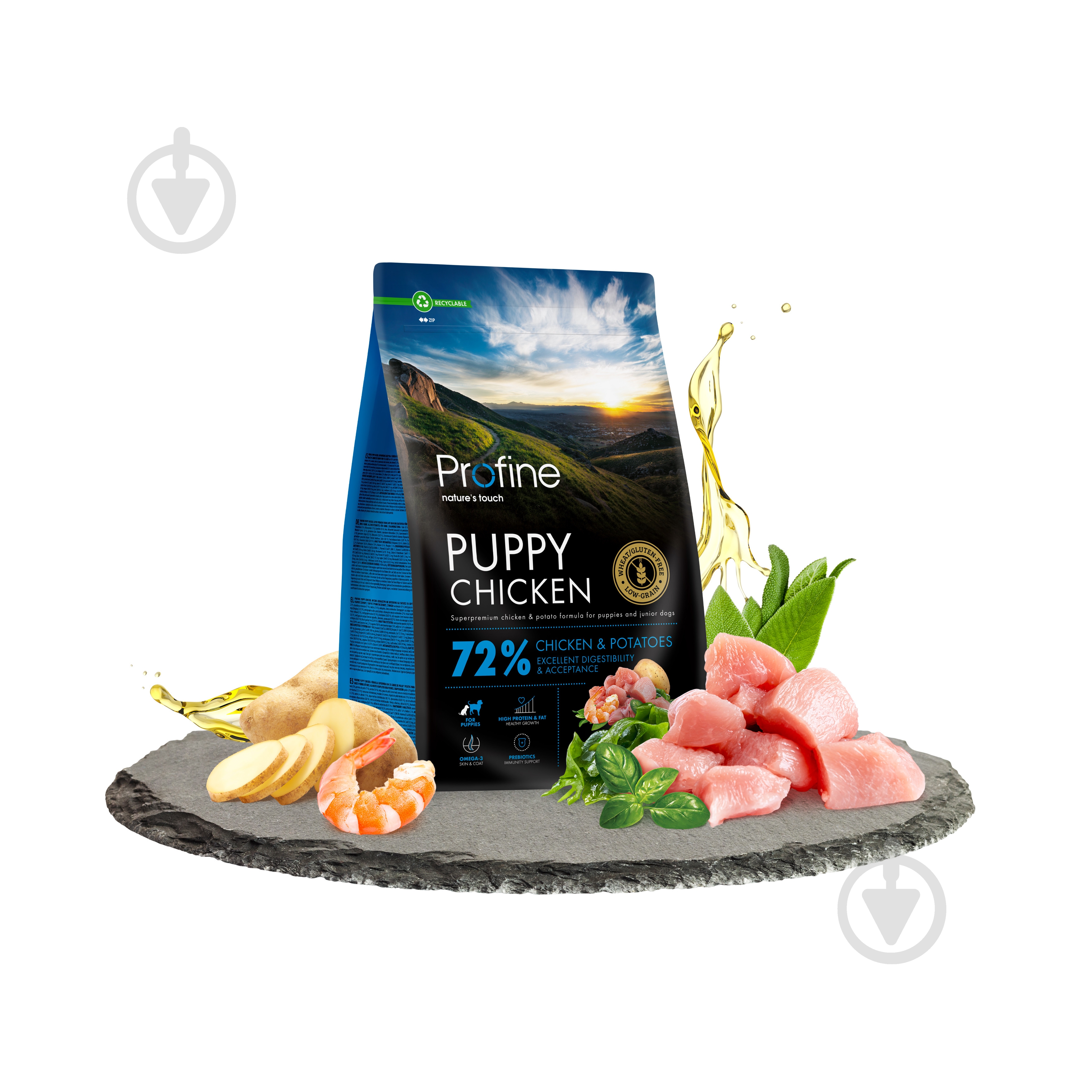 Корм сухий Profine Puppy для цуценят та юніорів всіх порід з куркою та картоплею 3 кг - фото 2