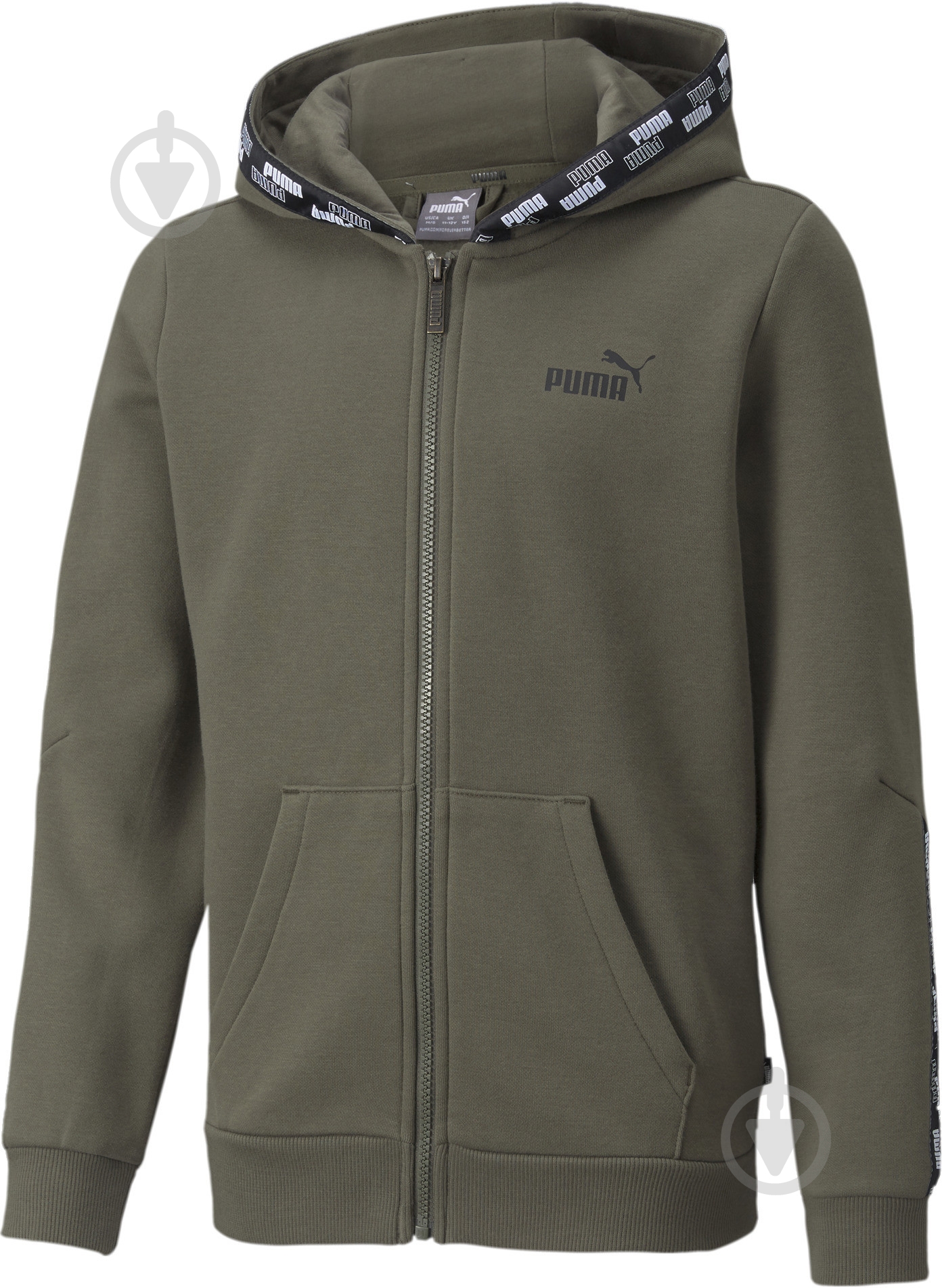 Джемпер Puma POWER Full-Zip 58930644 р. 152 хаки - фото 1