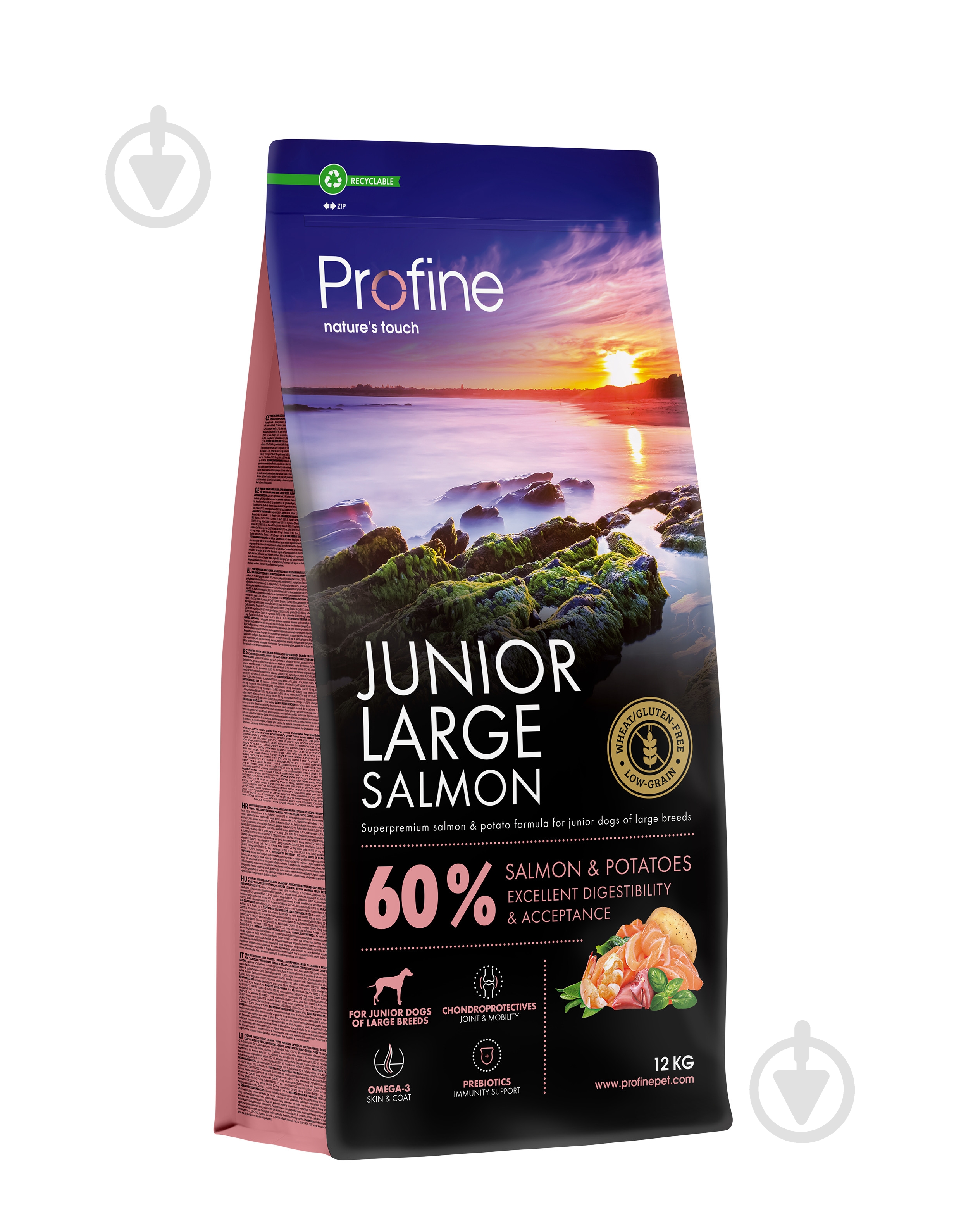 Корм сухий Profine Adult Large Breed для цуценят та юніорів великих порід з лососем та картоплею 12 кг - фото 1