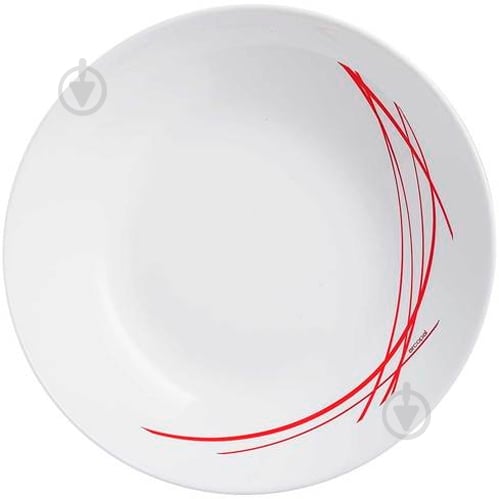 Тарілка десертна Arcopal Domitille Rouge 18 см біла P3349 - фото 1