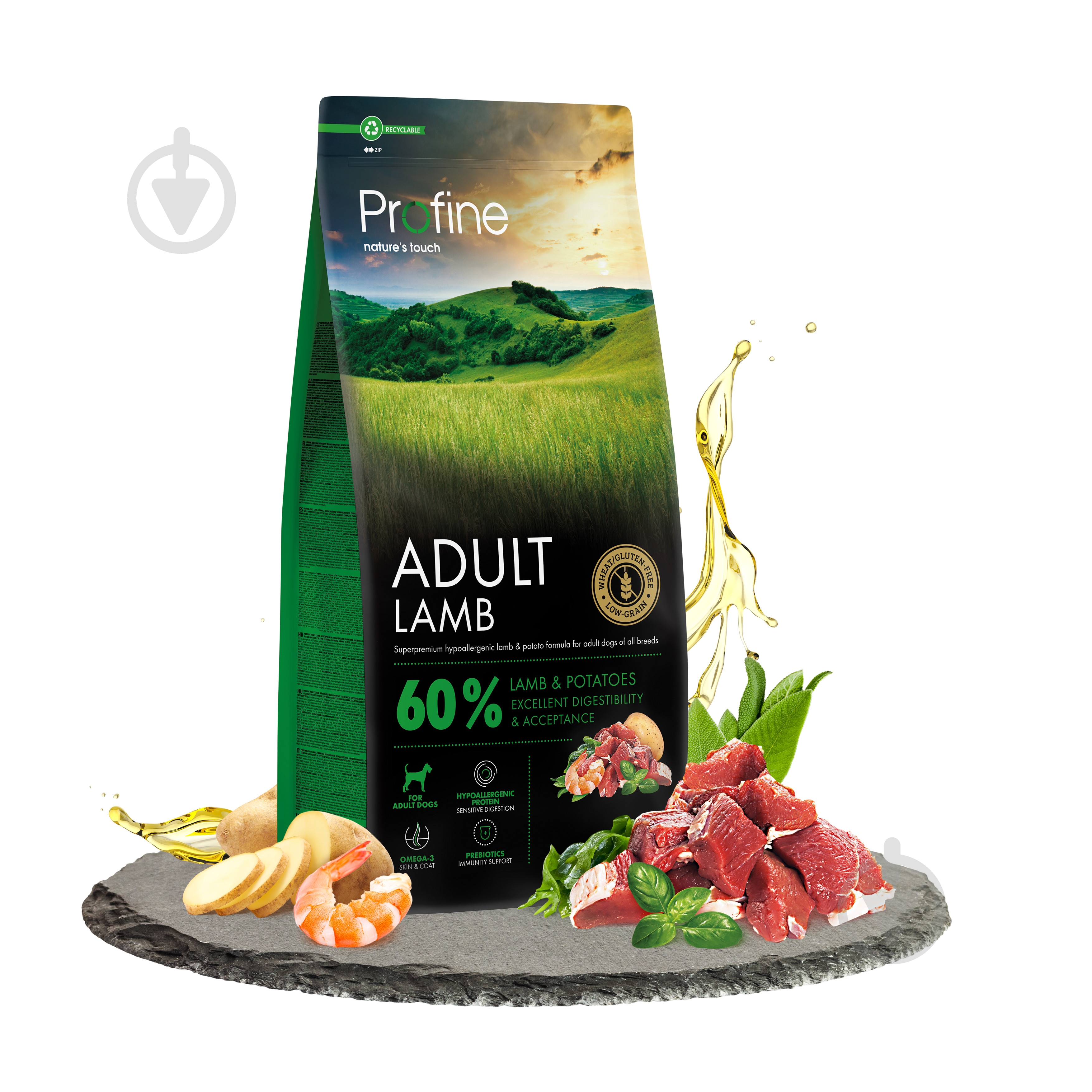 Корм сухий Profine Adult для дорослих собак всіх порід з ягнятиною та картоплею 12 кг - фото 2