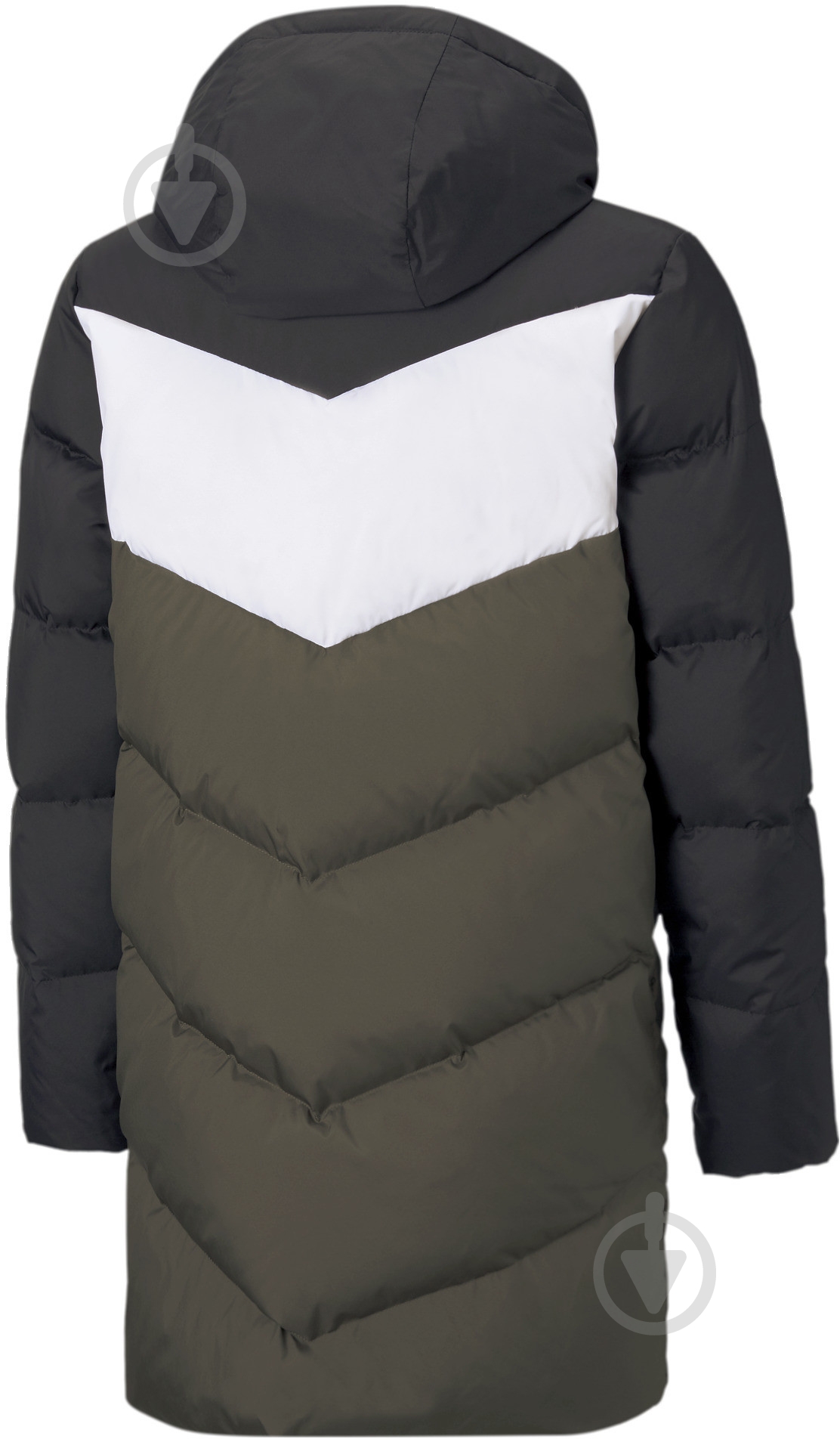 Пуховик Puma Long Down Coat 53219244 хаки - фото 2