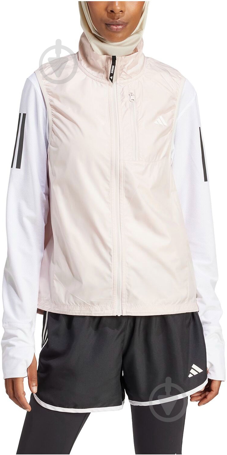 Жилет Adidas Own The Run IN1575 р.XS белый - фото 1