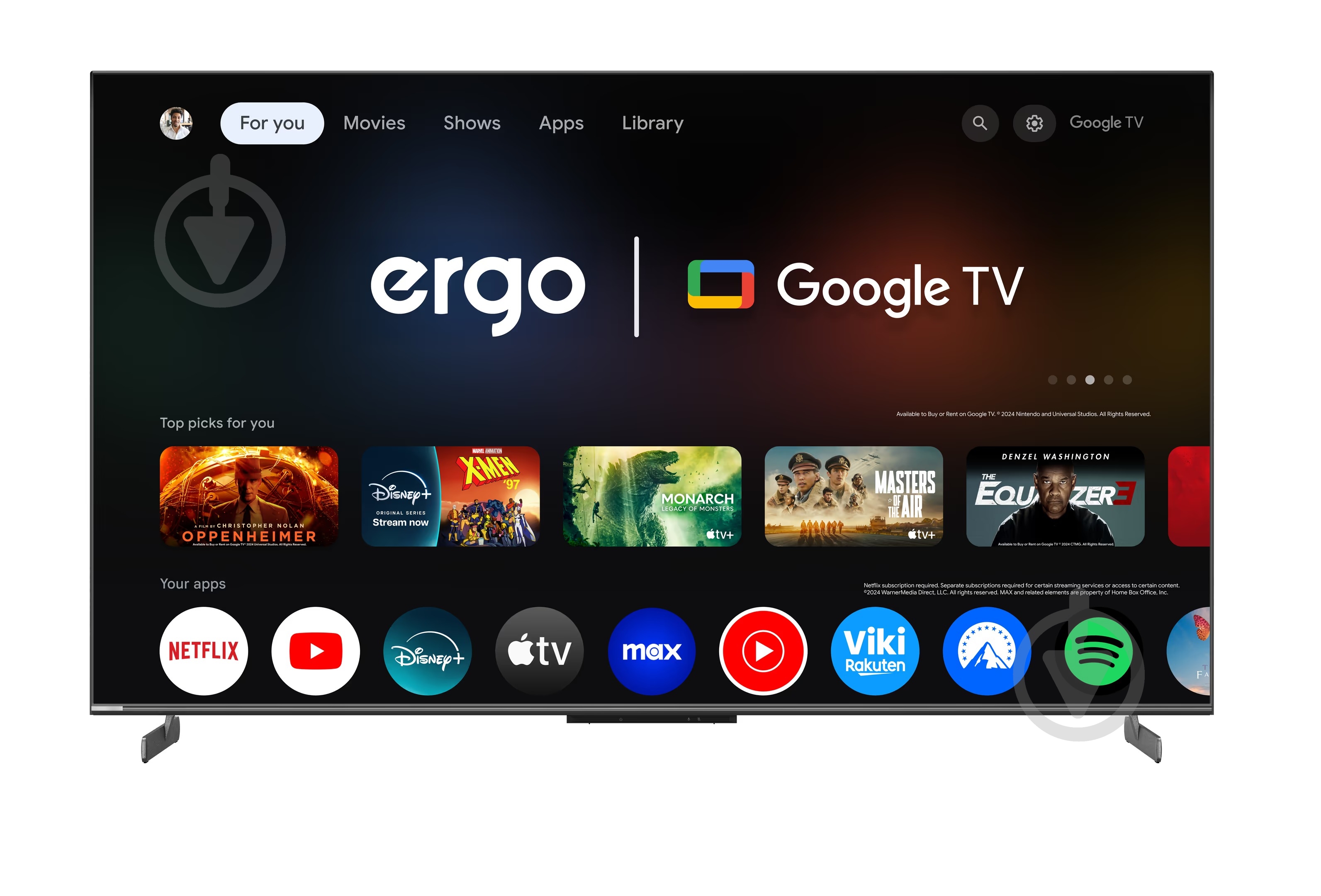 ВИТРИНА! Телевизор Ergo 65MQ95 Game PRO - фото 5