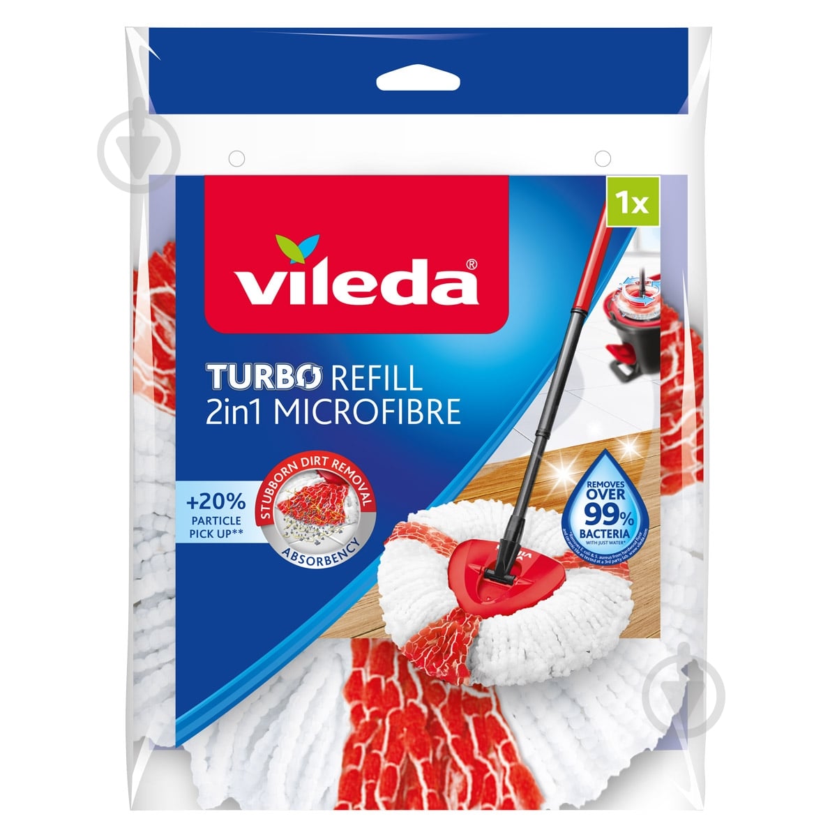 Змінна насадка до швабри Vileda Turbo 24 см - фото 1