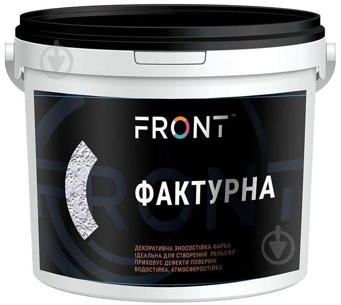 Краска водоэмульсионная акриловая Front Структурная 1,5 кг - фото 1