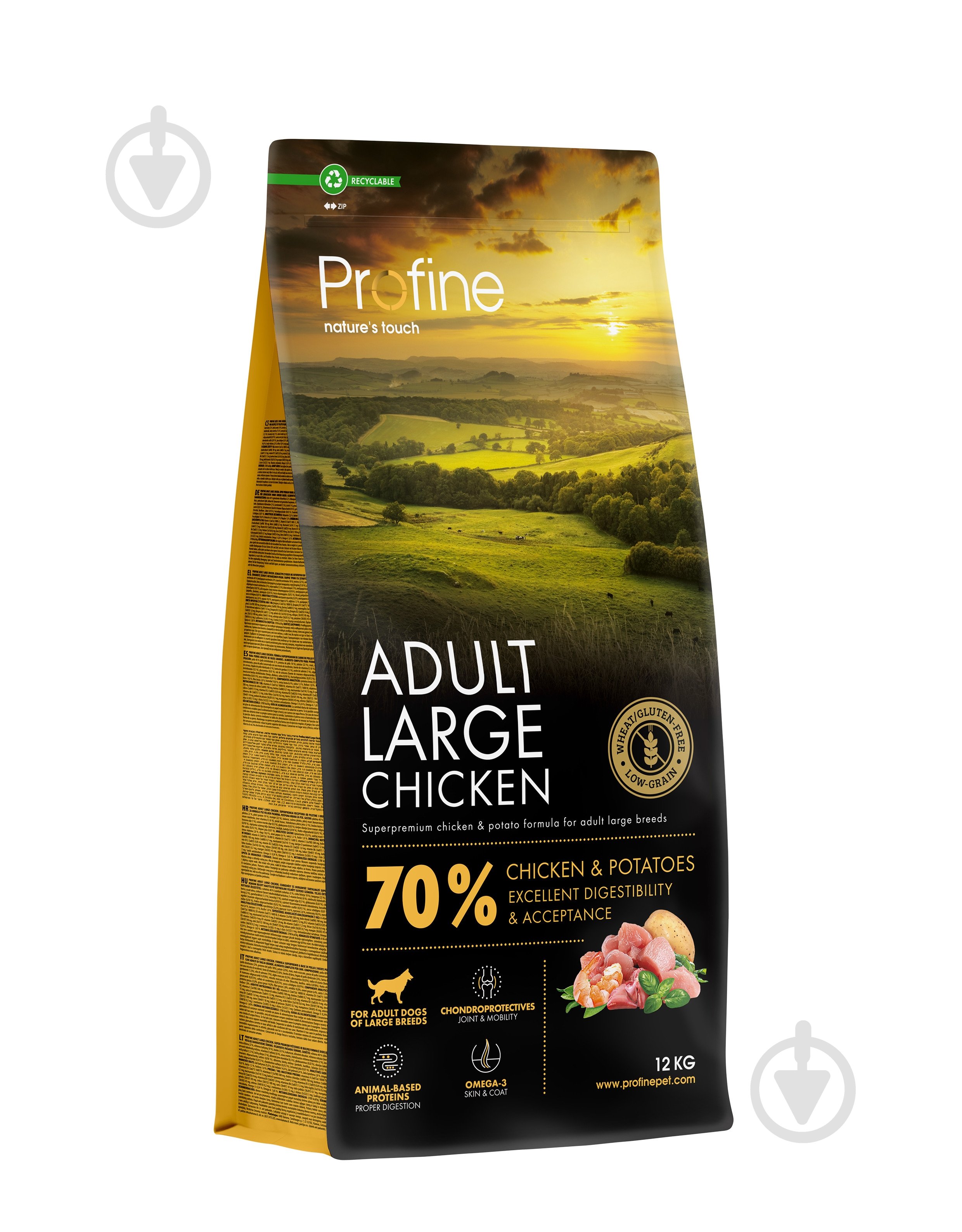 Корм сухий Profine Adult Large Breed для дорослих собак великих порід з куркою та картоплею 12 кг - фото 1