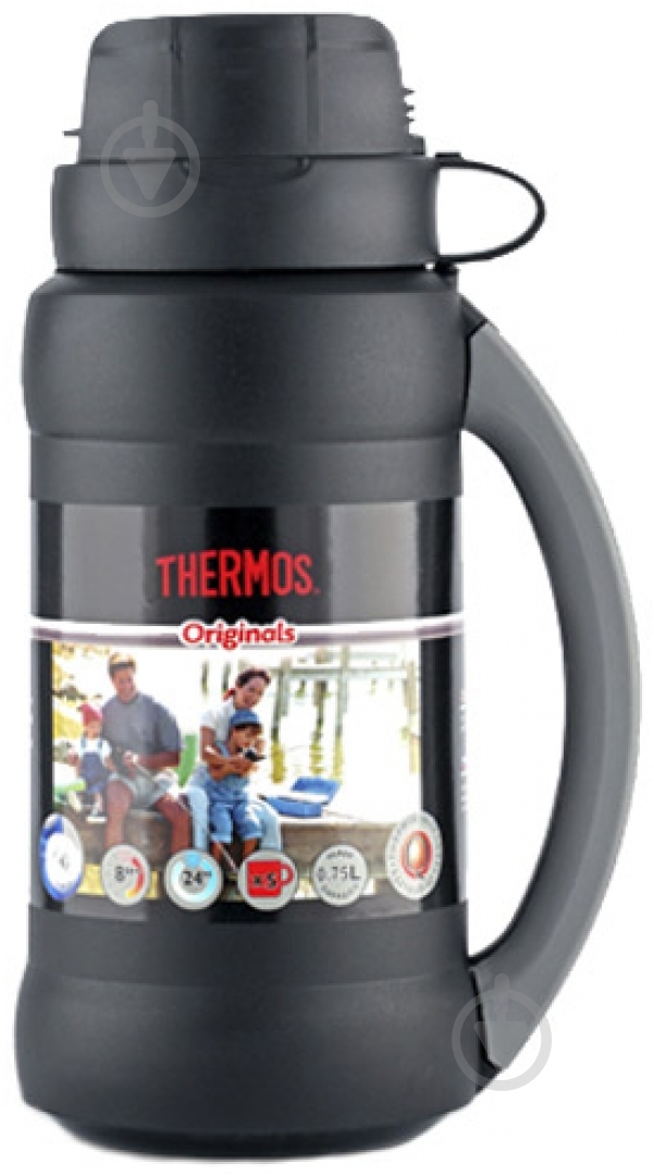 Термос Thermos 0,75 л черный 34-75 - фото 1