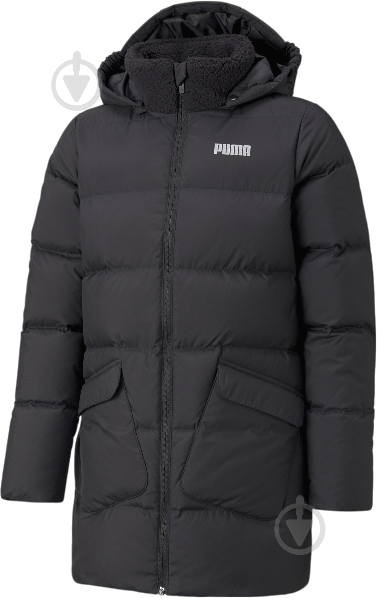 Пуховик Puma Long Down Jacket G 58957801 черный - фото 1 Пуховик Puma Long Down Jacket G 58957801 черный - фото 1