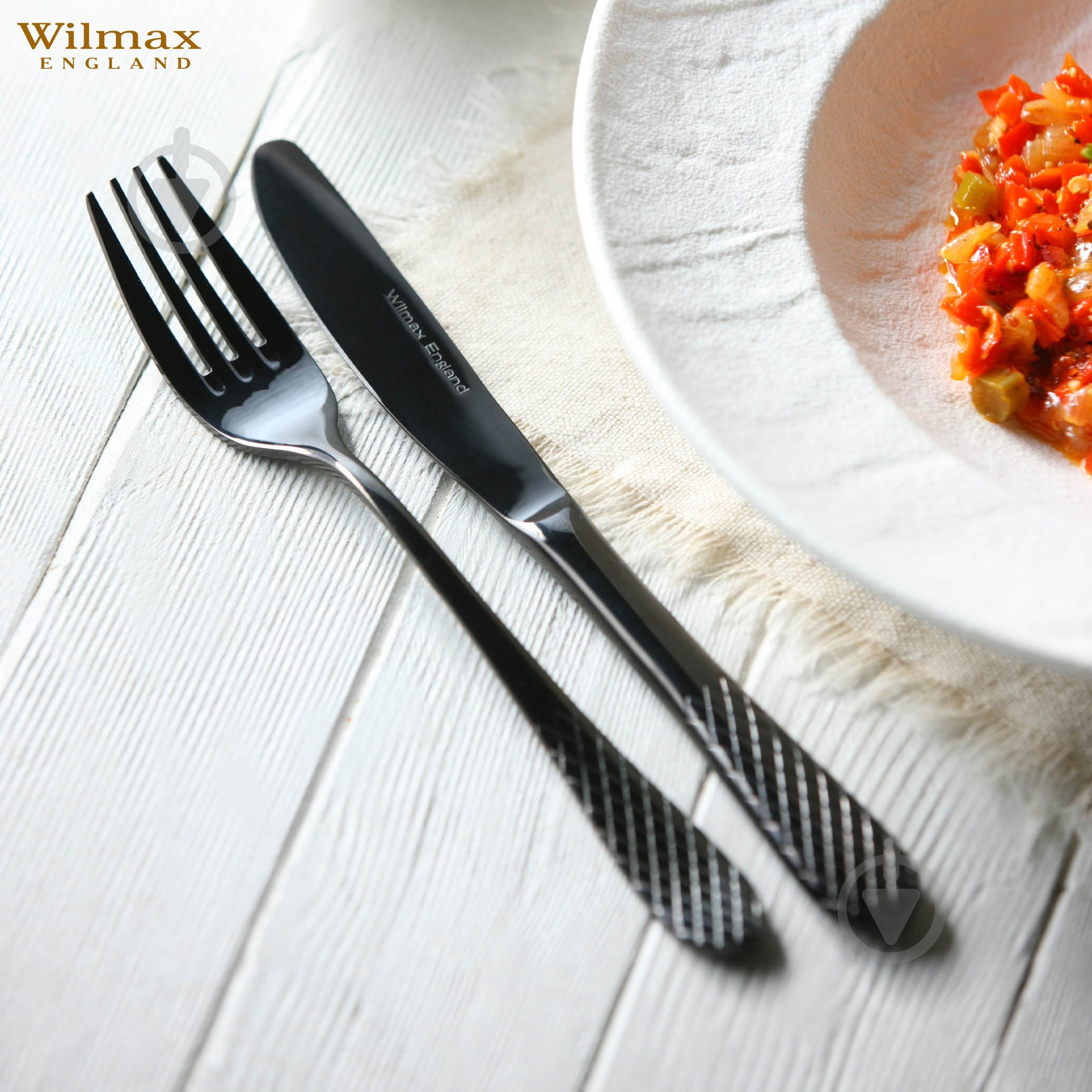 Вилка столовая Wilmax Diamond Black 20 см 2 шт. WL-999253 / 2B - фото 2 Вилка столовая Wilmax Diamond Black 20 см 2 шт. WL-999253 / 2B - фото 2