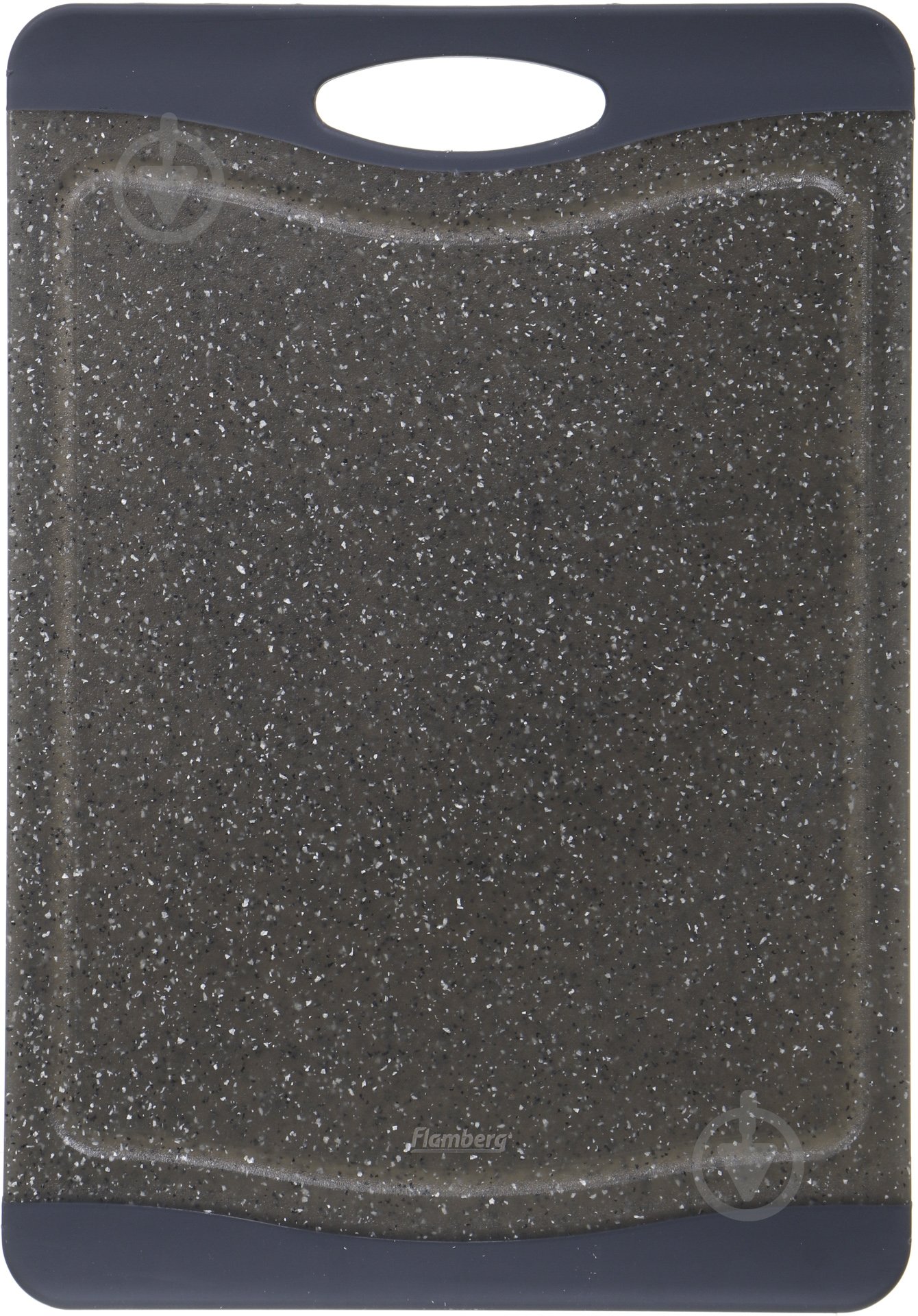 Дошка кухонна з ручкою Flamberg Graphite Non-Slip 33x23x1,2 см - фото 1
