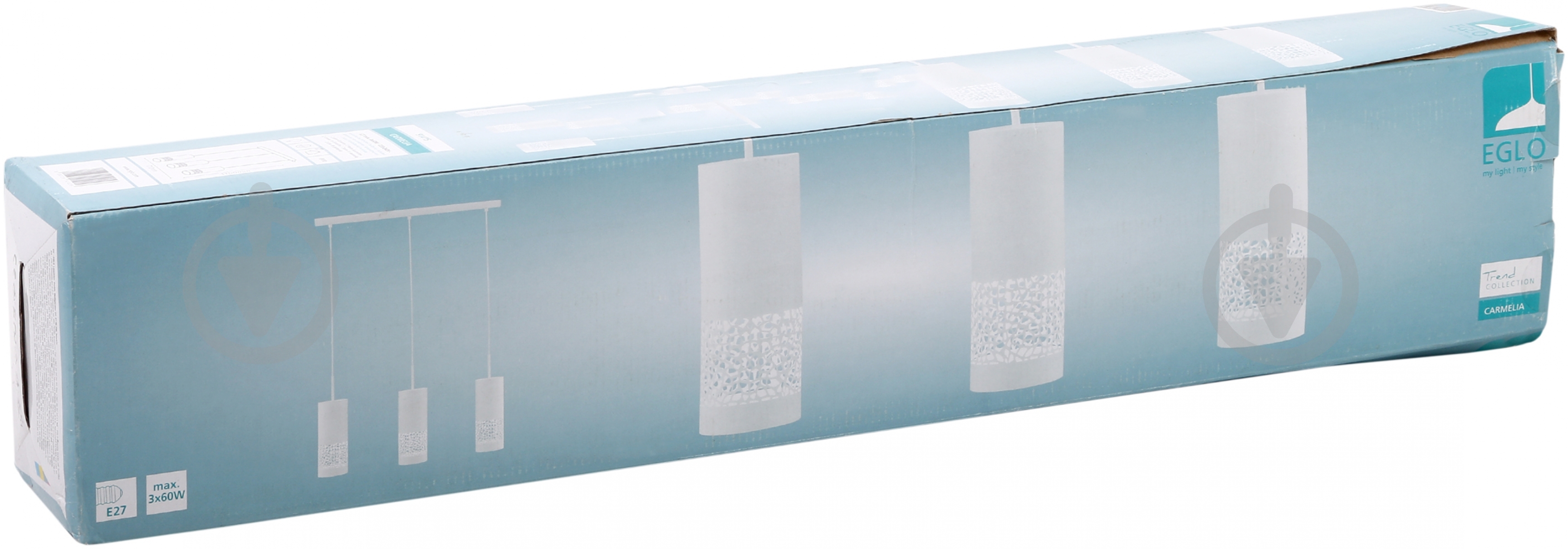 Подвес Eglo Carmelia 3xE27 белый 91415 - фото 2