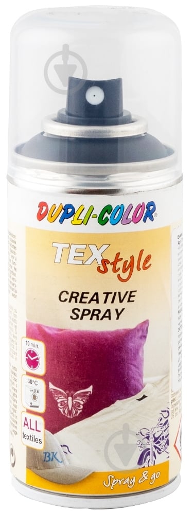 Эмаль аэрозольная Dupli-Color для текстиля черный мат 150 мл - фото 1