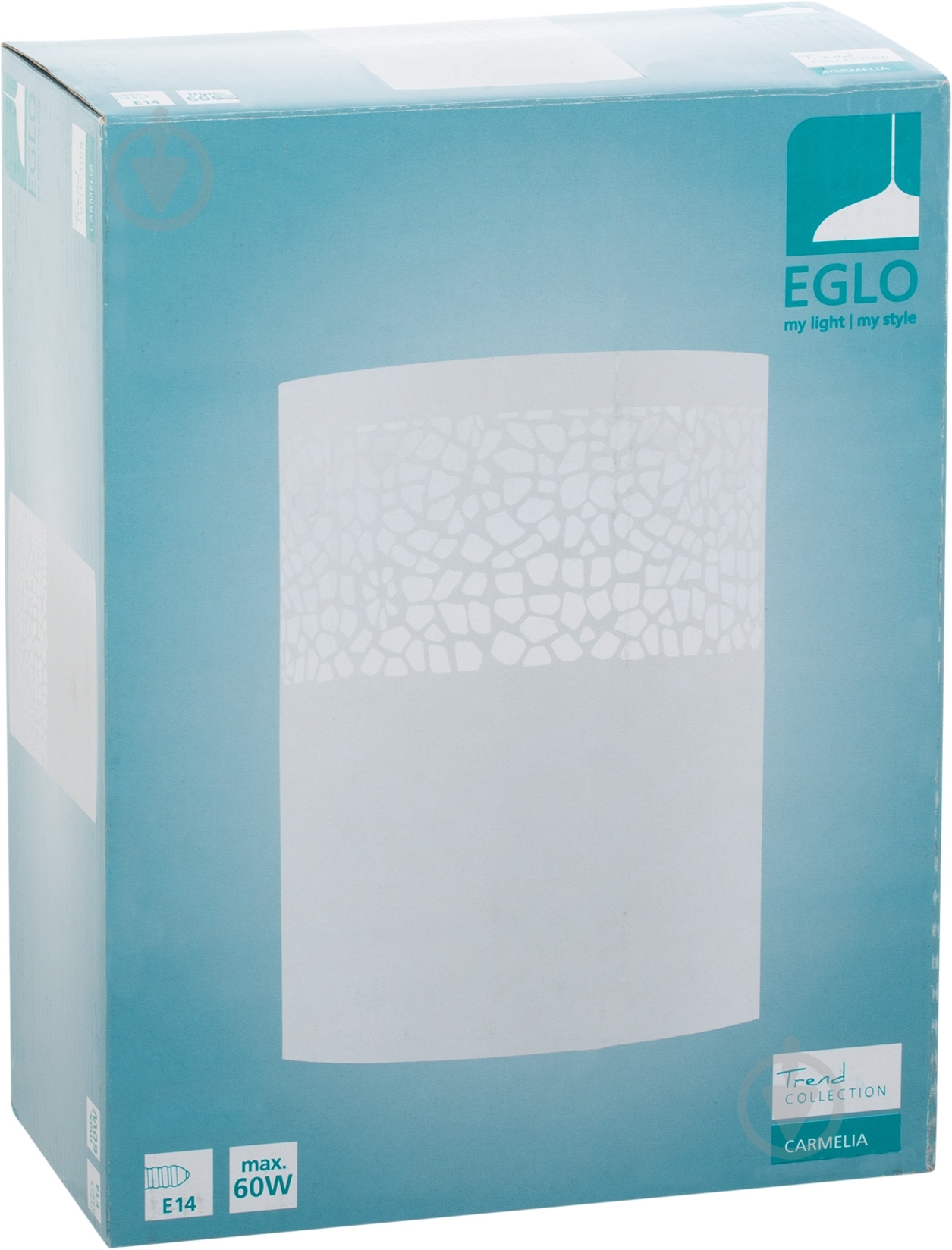 Светильник настенный Eglo CARMELIA 1x60 Вт E14 белый 91416 - фото 3