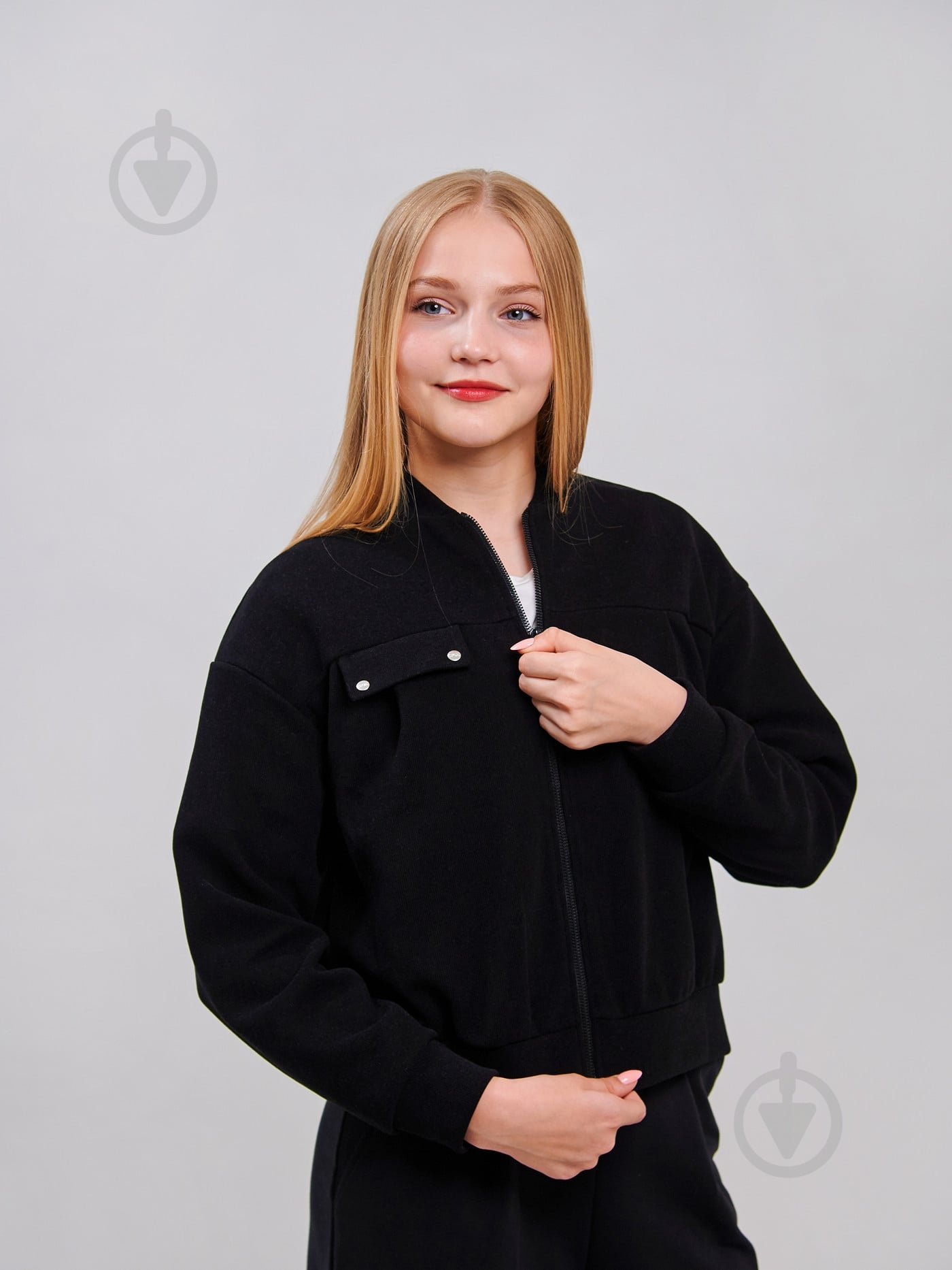 Джемпер для дівчинки Smil р.152 чорний 116641 - фото 3