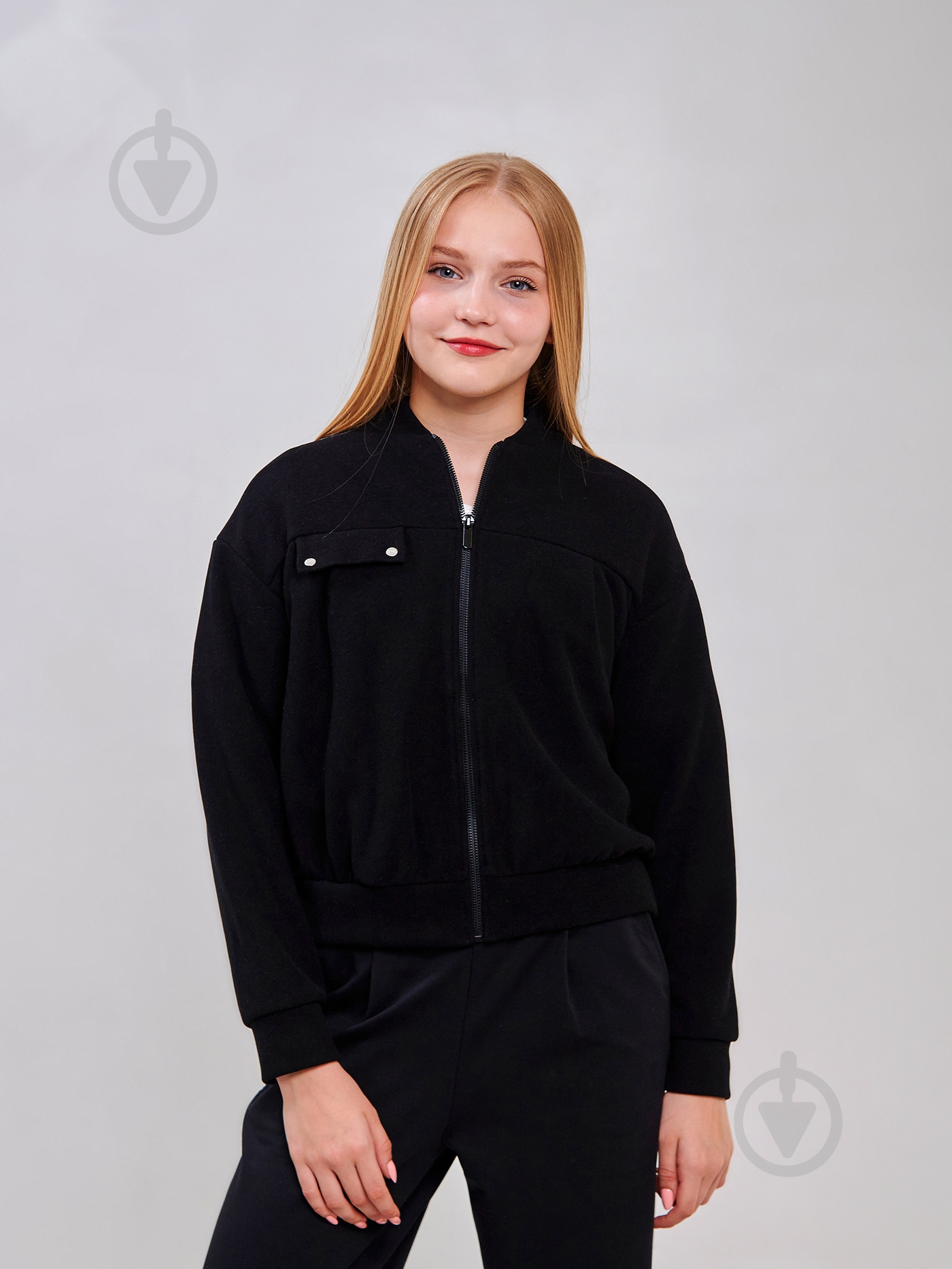 Джемпер для дівчинки Smil р.152 чорний 116641 - фото 2