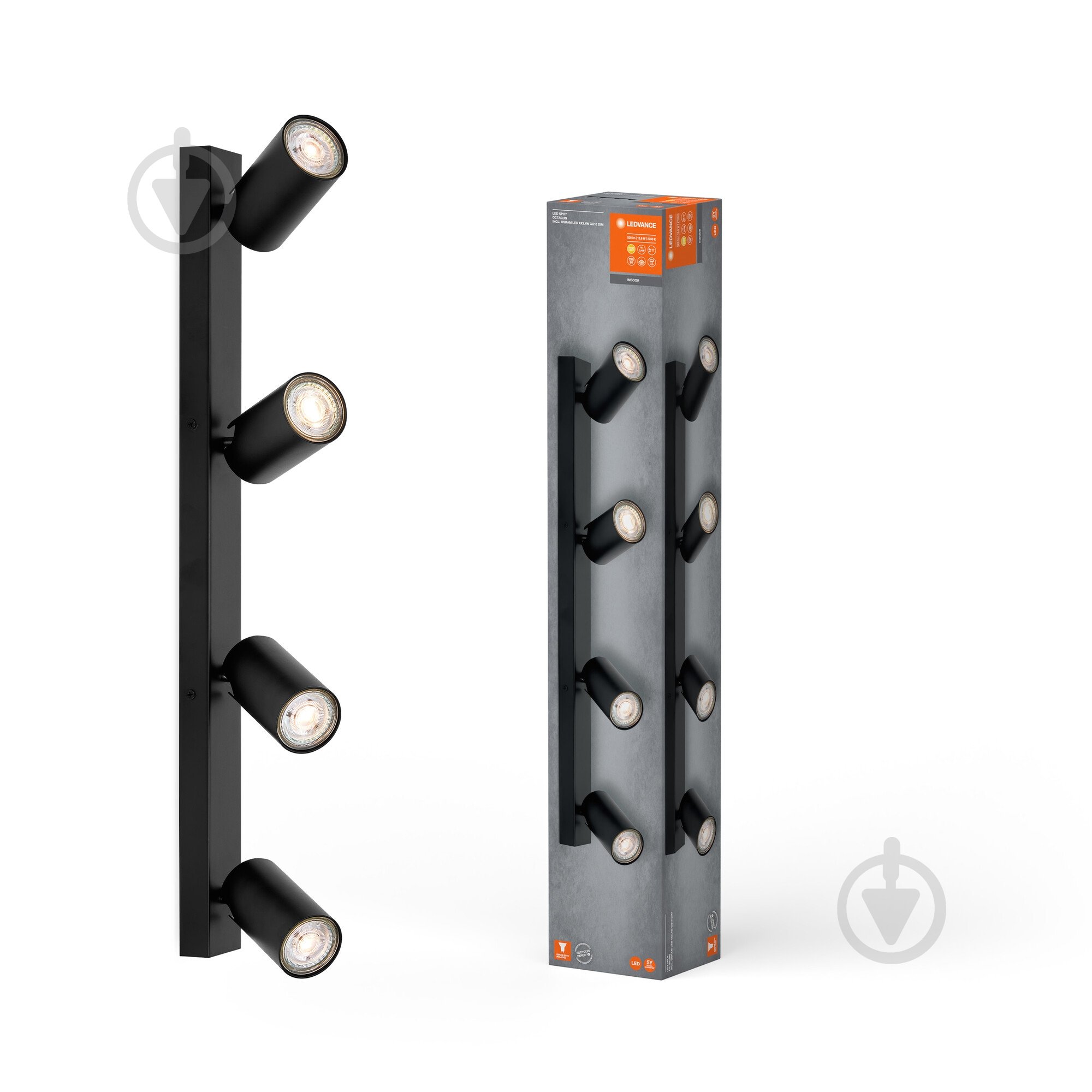 УЦІНКА! Спот Ledvance Octagon 4x3,4 Вт GU10 чорний (УЦ №2878) - фото 3 УЦІНКА! Спот Ledvance Octagon 4x3,4 Вт GU10 чорний (УЦ №2878) - фото 3