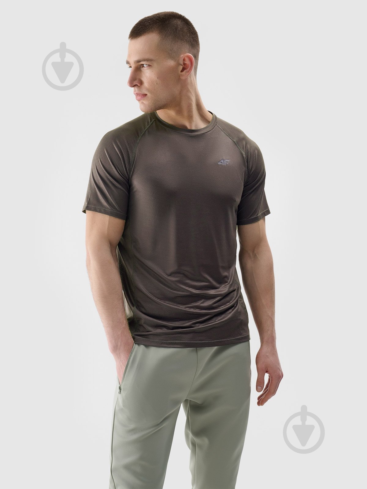 Футболка 4F TSHIRT FNK M1217 4FWSS25TFTSM1217-81S р.XL коричневий - фото 1