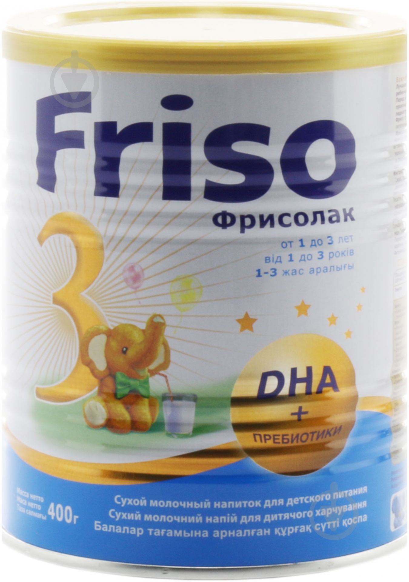 Сухая молочная смесь Friso Фрисолак 3 с пребиотиками 400 г 8716200381024 - фото 1