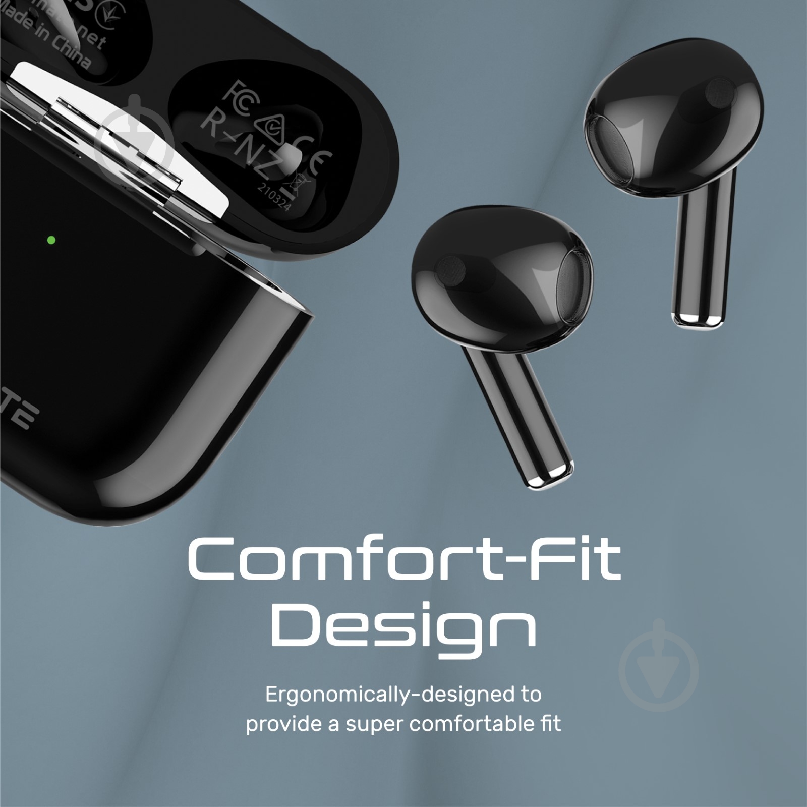 Наушники Promate black (freepods-2.black) - фото 7 Наушники Promate black (freepods-2.black) - фото 7