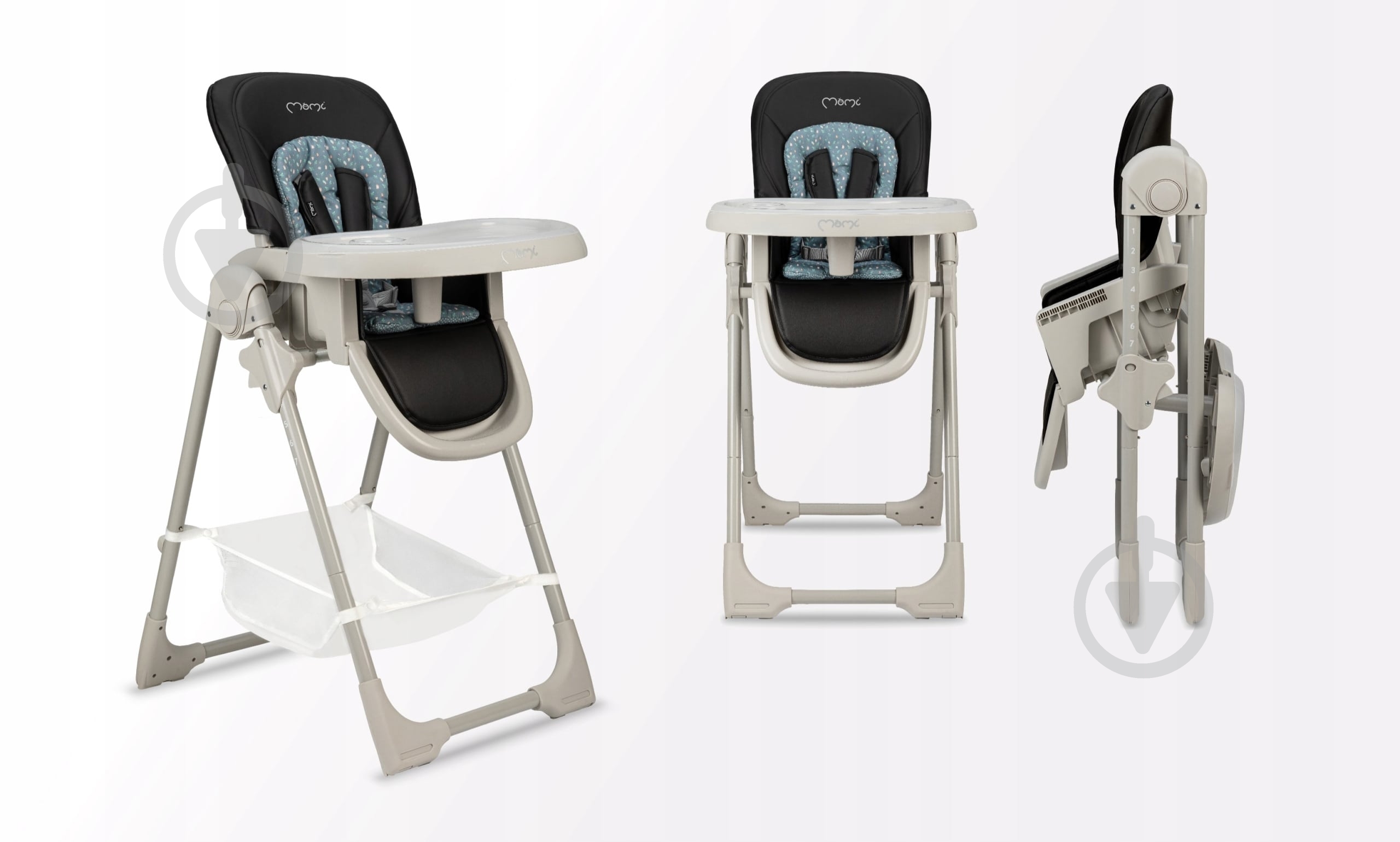 Стульчик для кормления MoMi GOJO black - фото 4 Стульчик для кормления MoMi GOJO black - фото 4