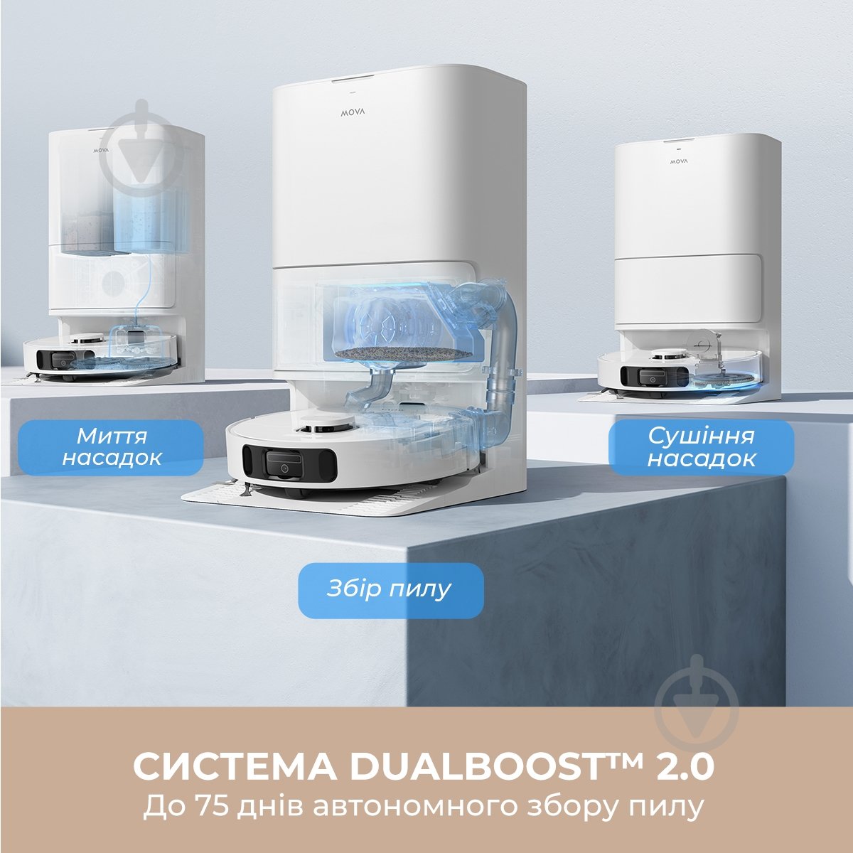 Робот-пылесос MOVA E30 Ultra white - фото 5