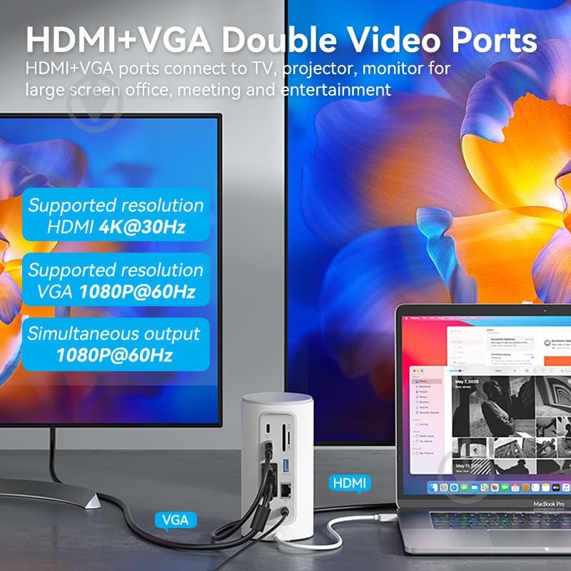 Док-станция Vention TPHWC-EU - фото 6