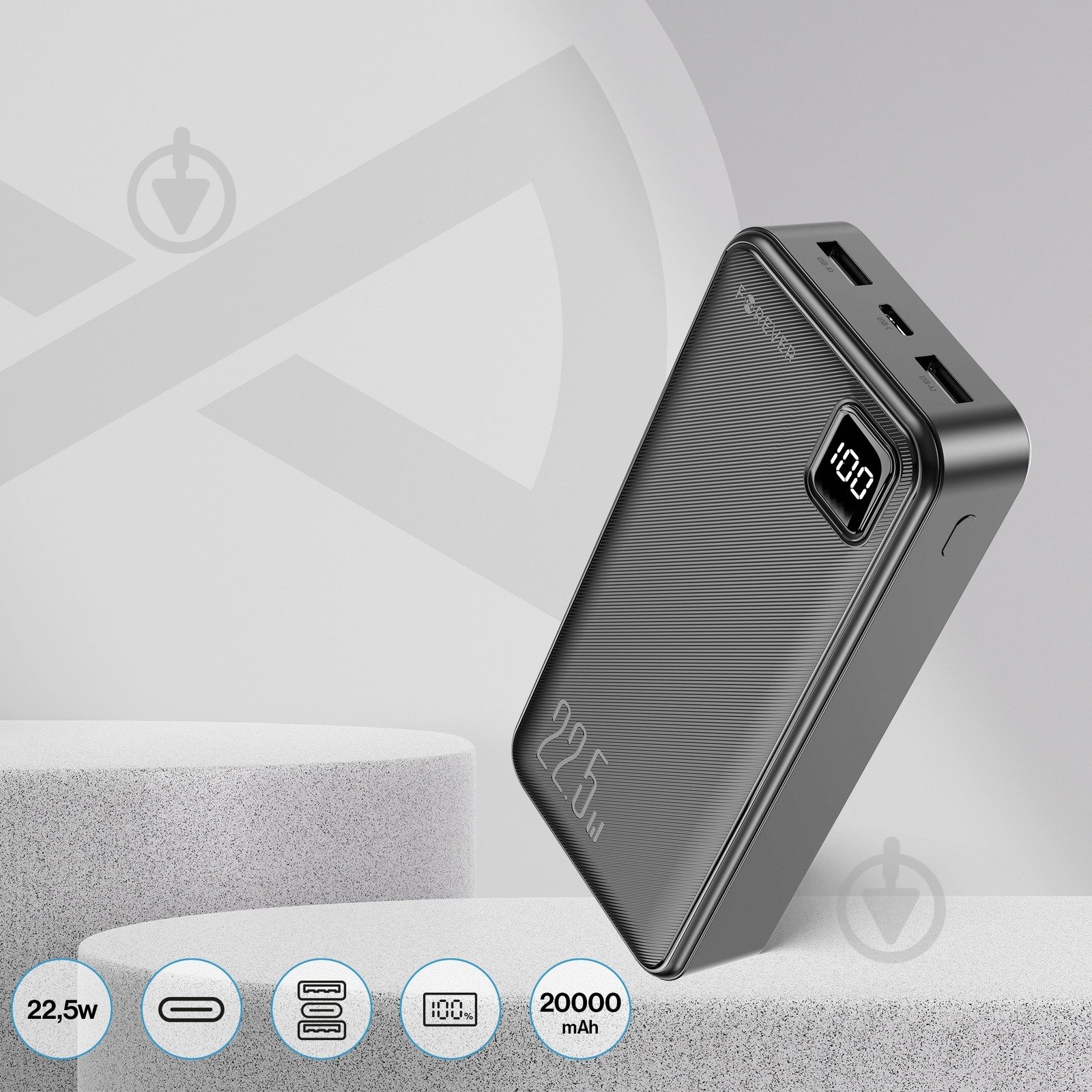 Повербанк Forever TB-300L PD QC 20000 mAh black (TB-300L) - фото 12 Повербанк Forever TB-300L PD QC 20000 mAh black (TB-300L) - фото 12