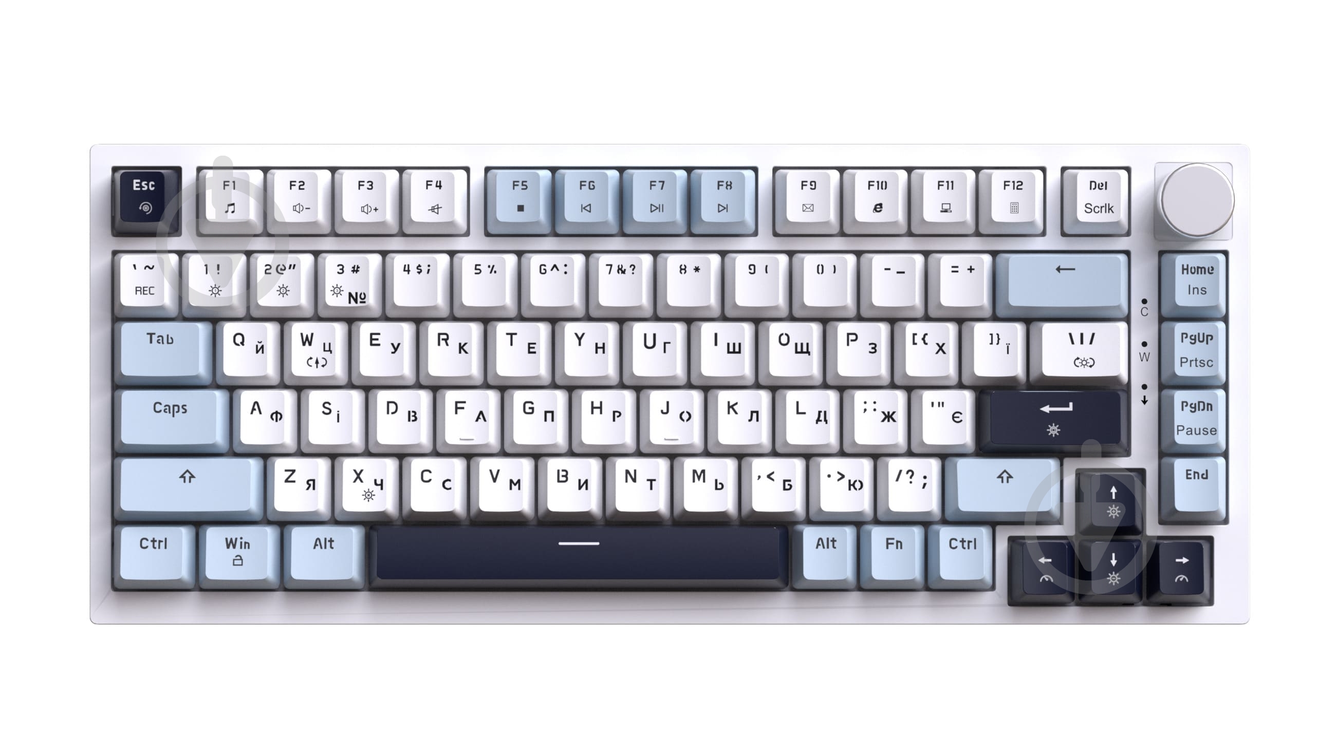 Клавіатура ігрова GamePro MK160BL (MK160BL) Genesis Warden outemu swithes white - фото 2