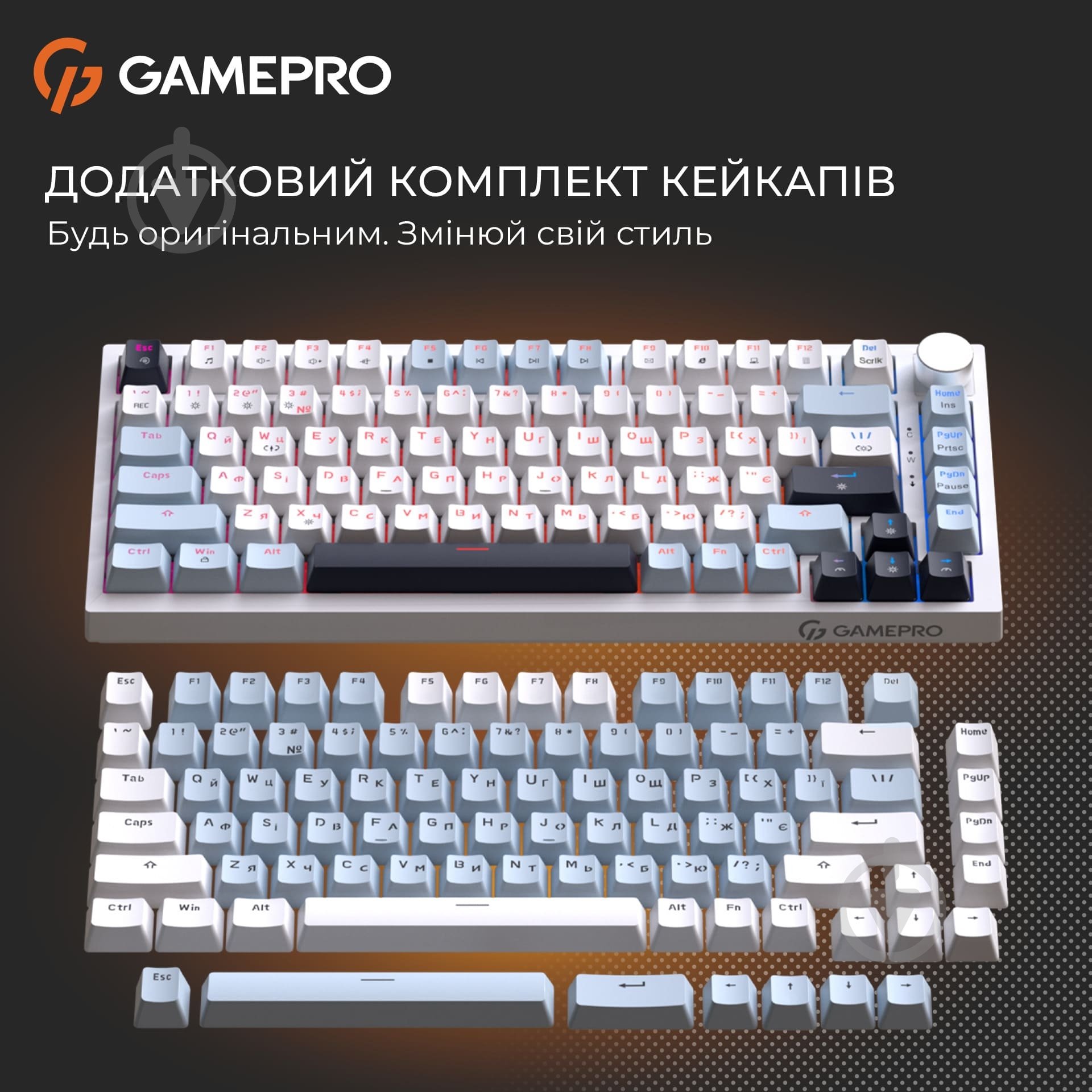 Клавіатура ігрова GamePro MK160BL (MK160BL) Genesis Warden outemu swithes white - фото 11