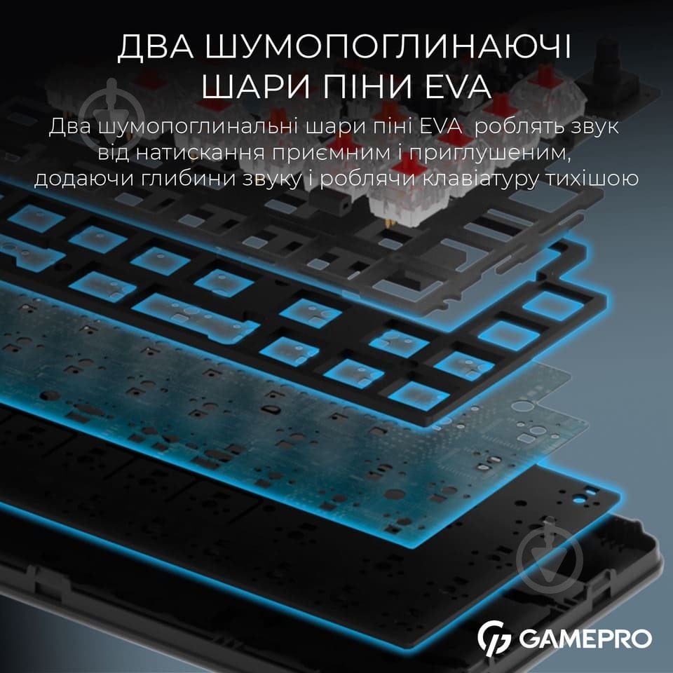 Клавиатура беспроводная GamePro MK210B Pro (MK210B Pro) Asgard Valhalla black - фото 11