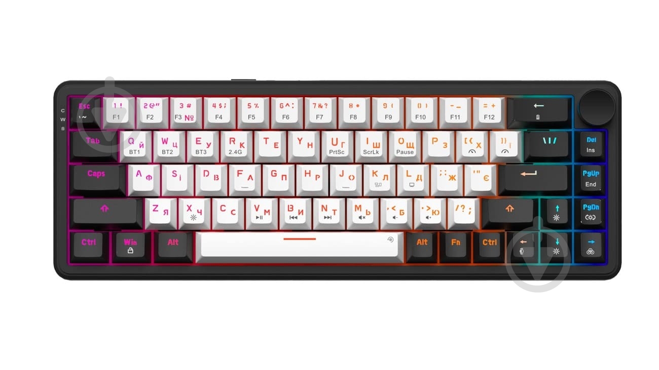 Клавиатура беспроводная GamePro MK210B Pro (MK210B Pro) Asgard Valhalla black - фото 3
