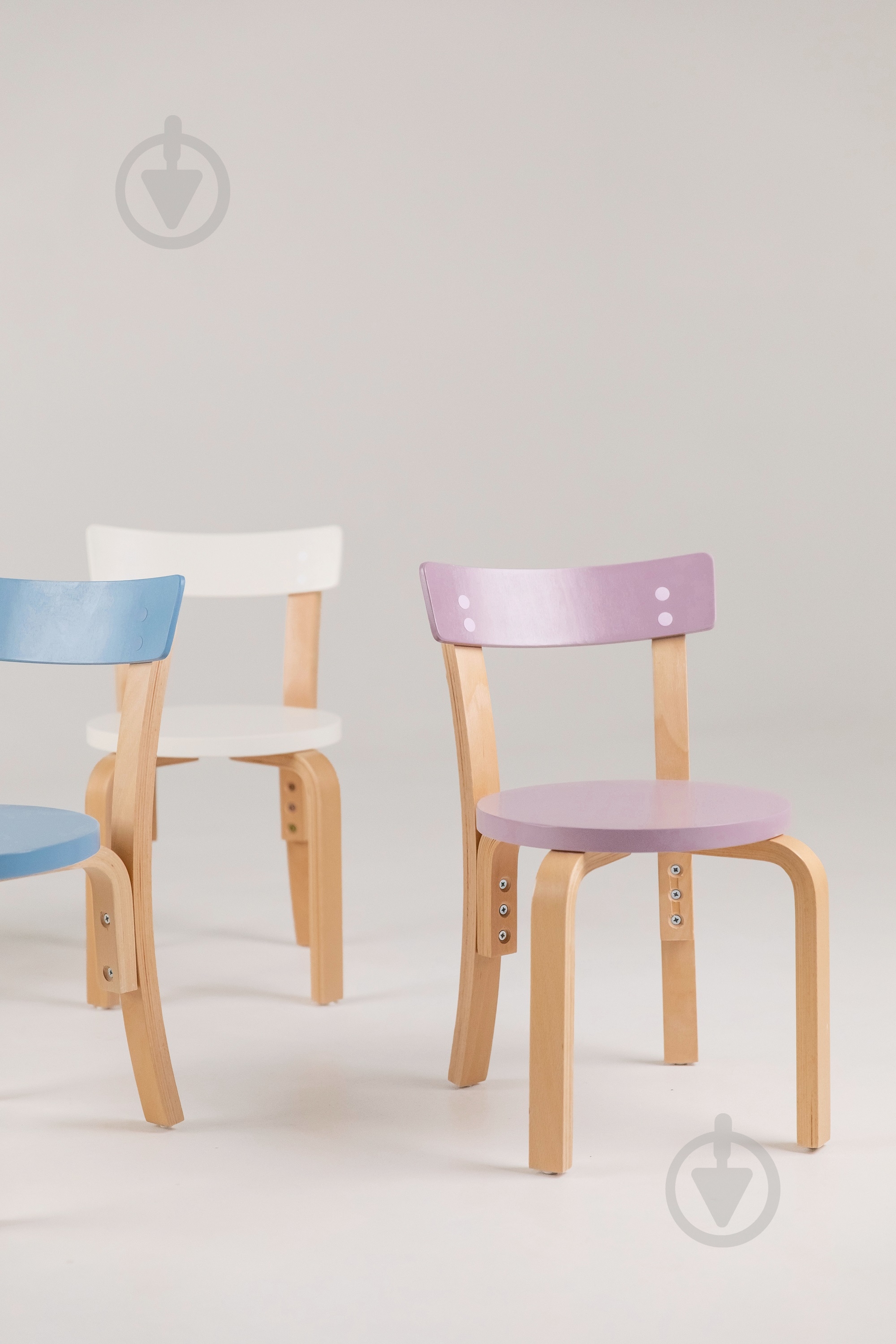 Стульчик для детей бук/фиолетовый - фото 4 Стульчик для детей бук/фиолетовый - фото 4