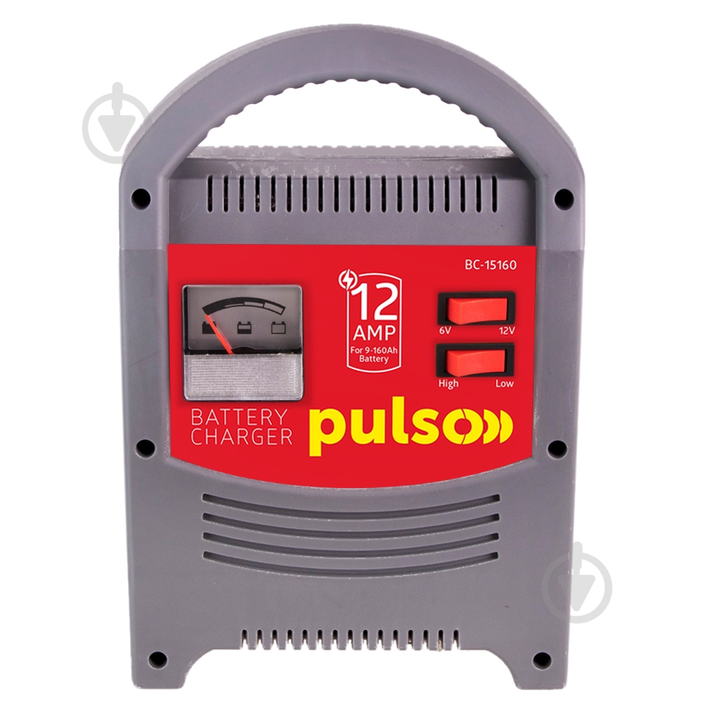 Автомобильное зарядное устройство трансформаторное PULSO 12 А 160 А/год (BC-15160 (5)) - фото 1