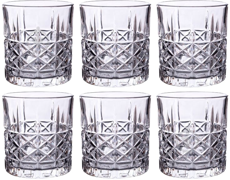 Набор стаканов низких LeGlass Diamond 600-002 330 мл 6 шт. - фото 1 Набор стаканов низких LeGlass Diamond 600-002 330 мл 6 шт. - фото 1