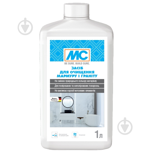 Средство MC-Bauchemie для чистки мрамора и гранита 1 л - фото 1 Средство MC-Bauchemie для чистки мрамора и гранита 1 л - фото 1