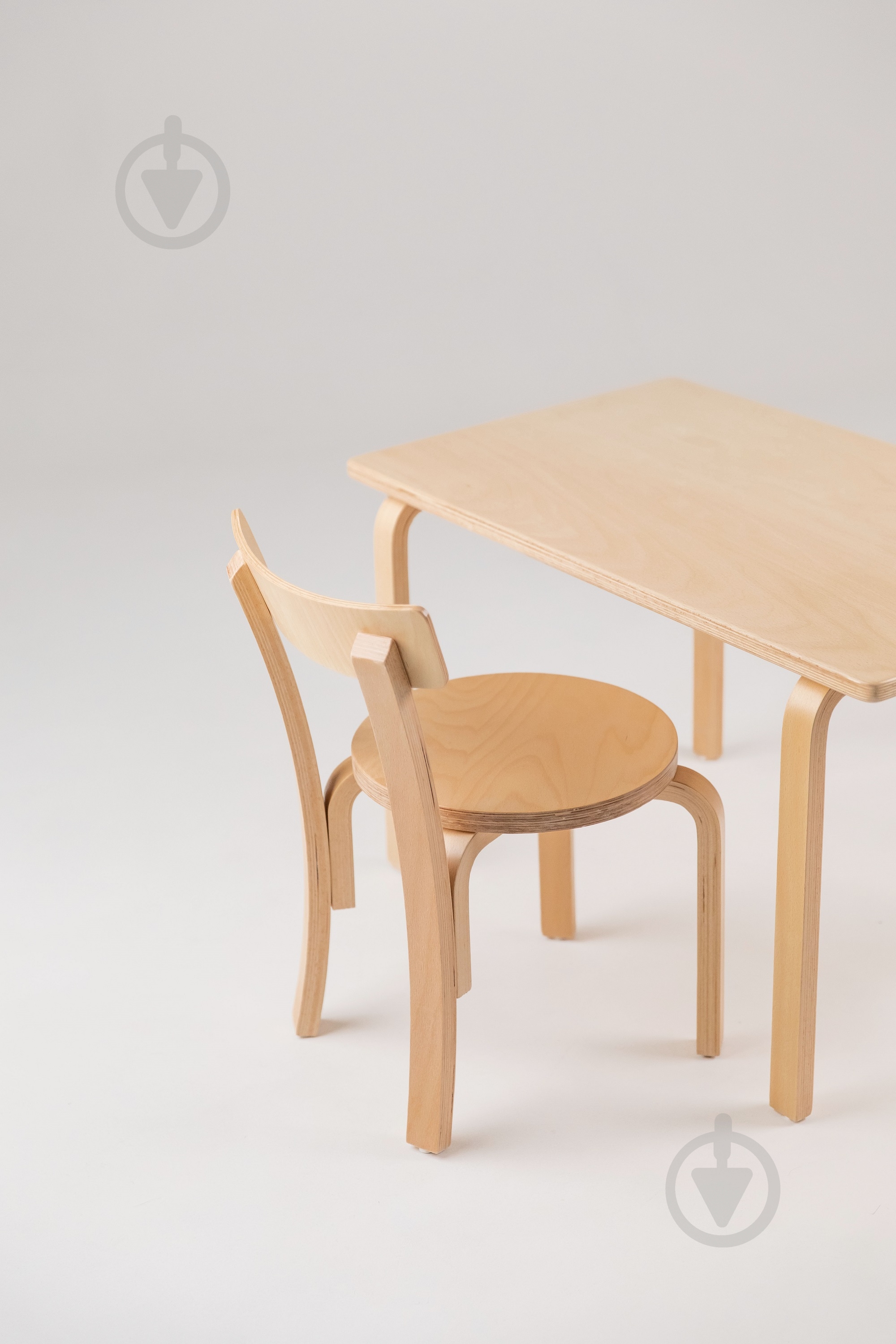 Столик прямоугольный бук натуральный - фото 3
