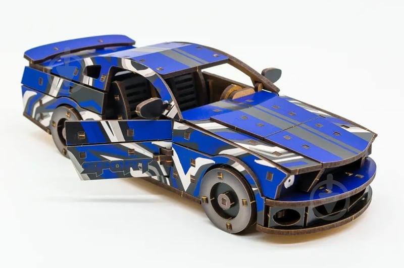 3D-конструктор PuzzleOk Muscle Car синий Puz-00642 - фото 3