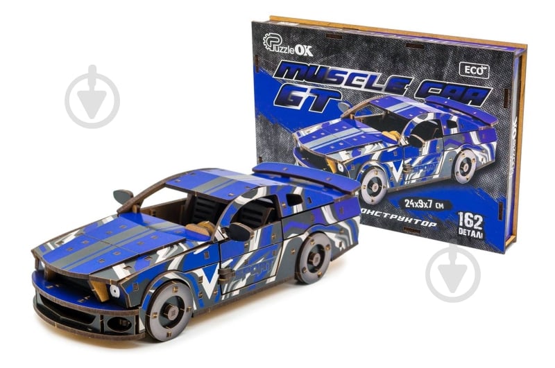 3D-конструктор PuzzleOk Muscle Car синий Puz-00642 - фото 1