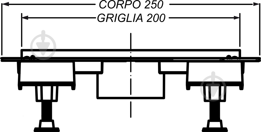 Линейный трап для душа Bonomini Canalissima 6825WX20S - фото 3