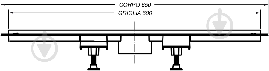 Линейный трап для душа Bonomini Canalissima 6825WL60S - фото 3