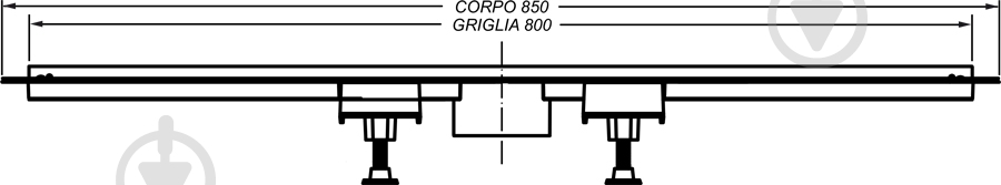 Линейный трап для душа Bonomini Canalissima 6825WL80S - фото 3