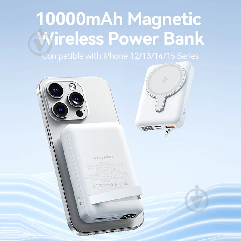 Повербанк Vention 10000 mAh black (FHTB0) - фото 3