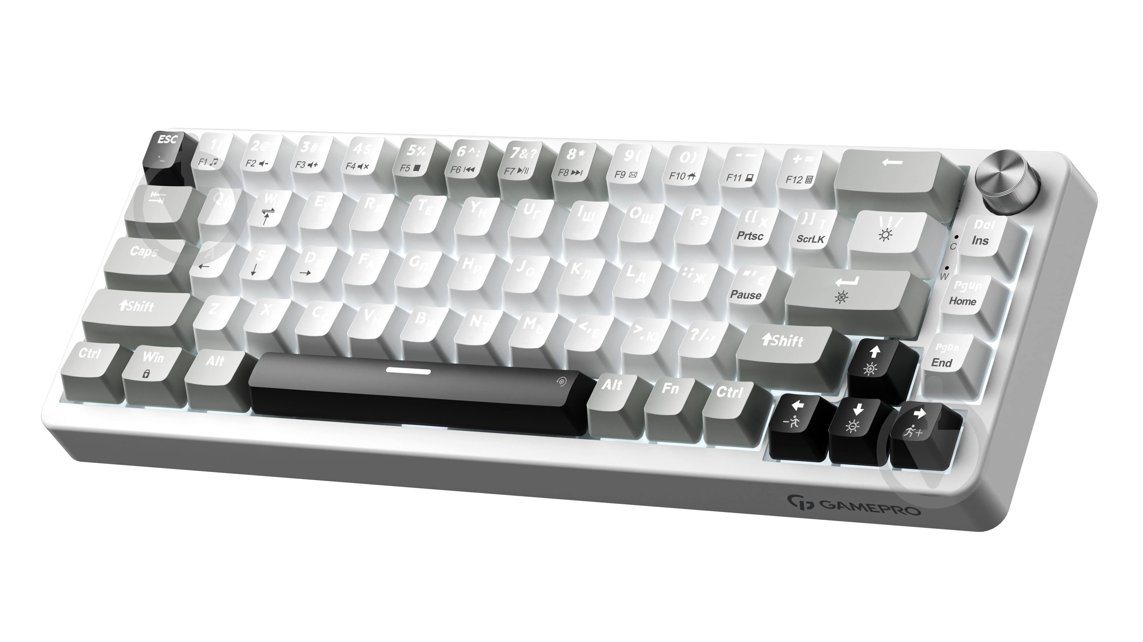 Клавиатура игровая GamePro MK126 (MK126) Genesis Silverlight white - фото 3